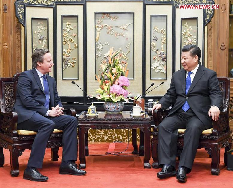 CHINA-BEIJING-XI JINPING-FORMER BRITISH PM-MEETING (CN)