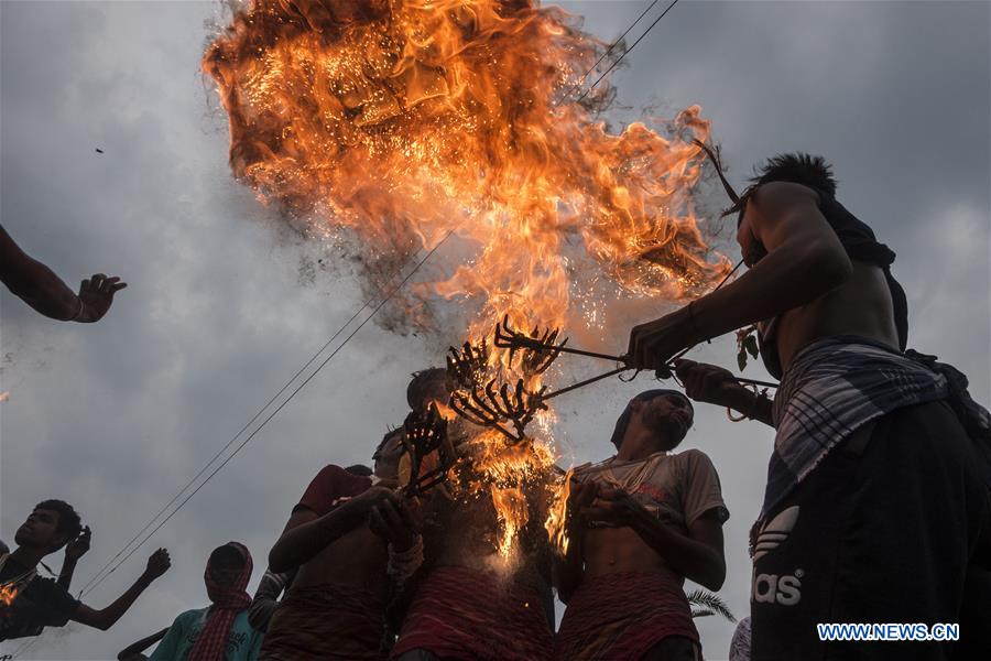 INDIA-KOLKATA-HINDU-SHIVA GAJAN FESTIVAL