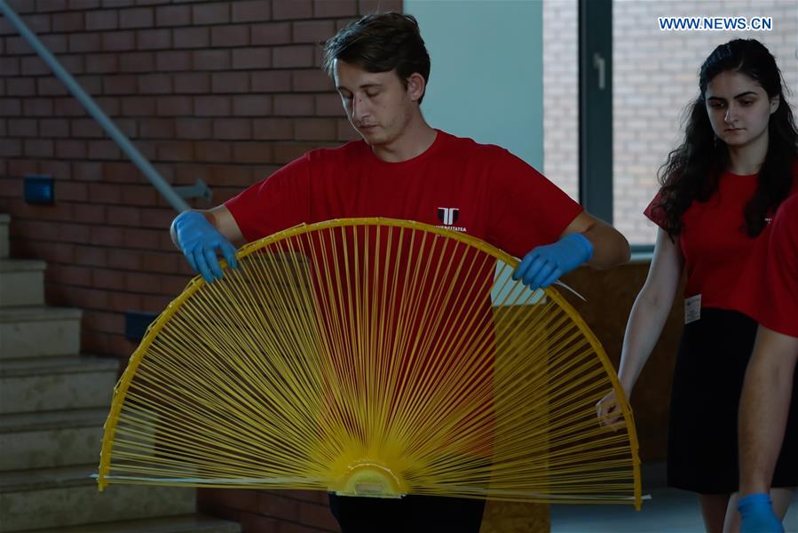 HUNGARY-BUDAPEST-SPAGHETTI BRIDGE BUILDING-WORLD CHAMPIONSHIP