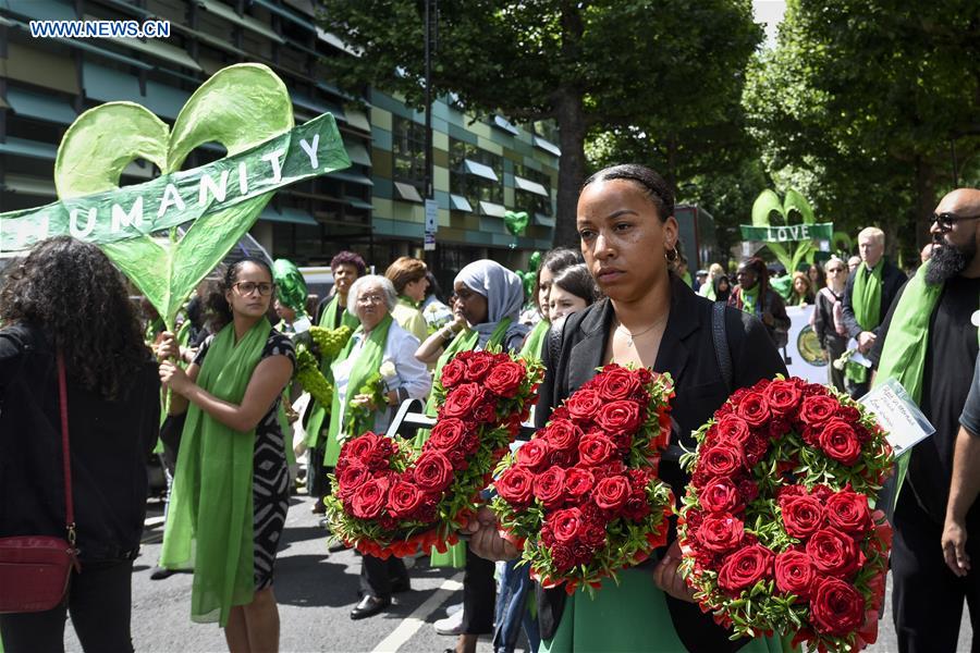 BRITAIN-LONDON-GRENFELL TOWER-FIRE-ONE YEAR ANNIVERSARY