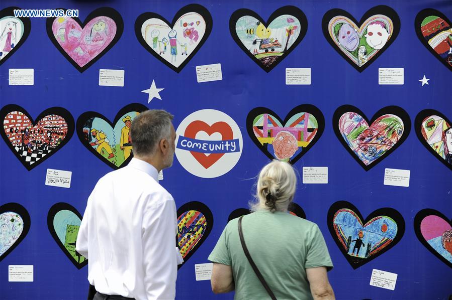 BRITAIN-LONDON-GRENFELL TOWER-FIRE-ONE YEAR ANNIVERSARY