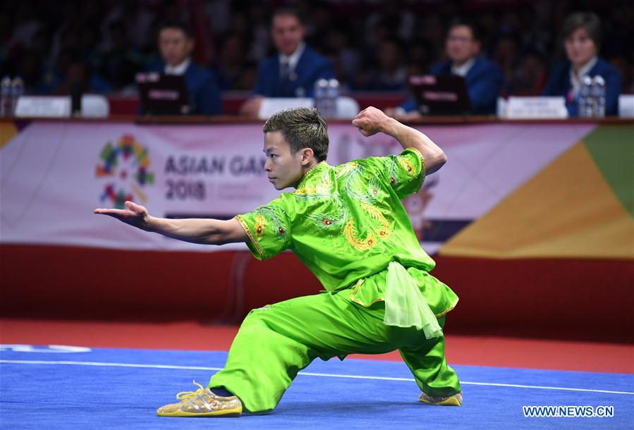(SP)INDONESIA-JAKARTA-ASIAN GAMES-WUSHU-MEN&rsquo;S CHANGQUAN