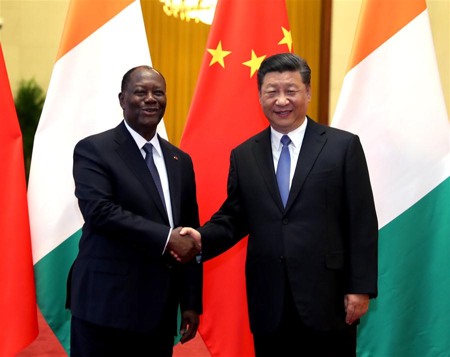 CHINA-BEIJING-XI JINPING-COTE D&rsquo;IVOIRE-PRESIDENT-TALKS (CN)