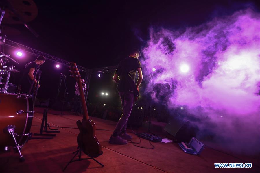 MIDEAST-GAZA-MUSIC-CONCERT