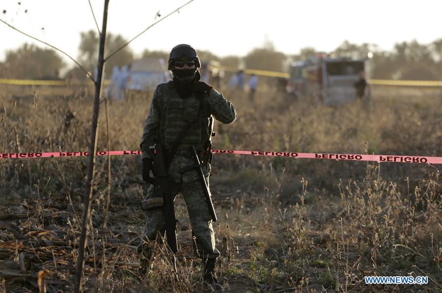 MEXICO-PUEBLA-ACCIDENT-HELICOPTER CRASH