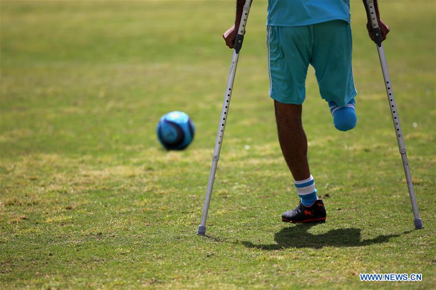 (SP)MIDEAST-GAZA-AMPUTEES-FOOTBALL-MATCH
