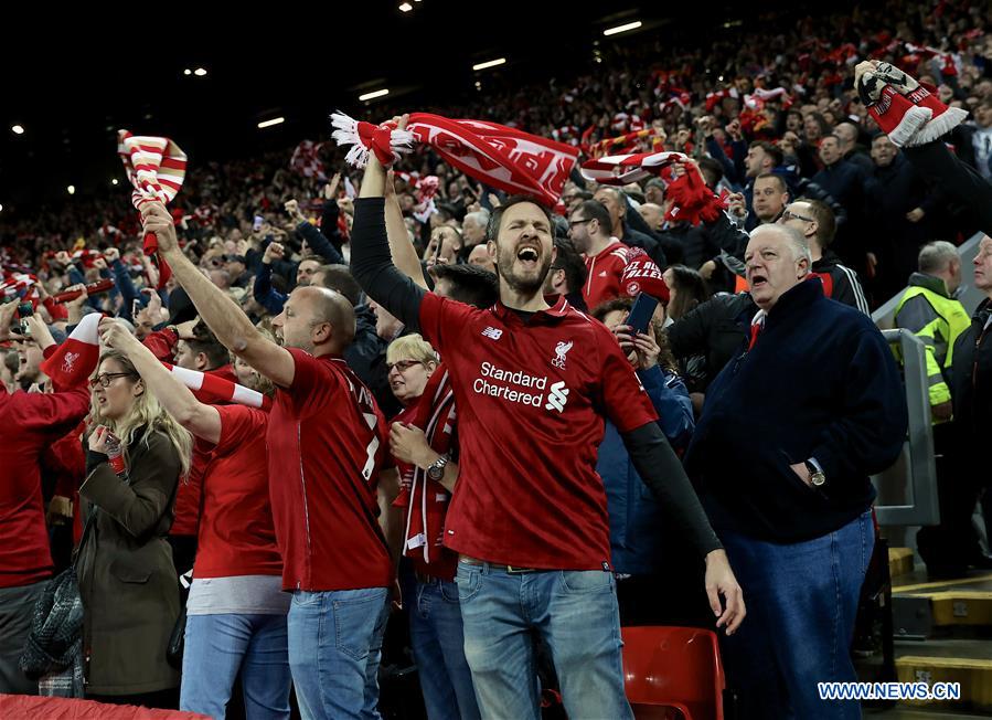 (SP)BRITAIN-LIVERPOOL-FOOTBALL-UEFA CHAMPIONS LEAGUE-LIVERPOOL VS FC BARCELONA