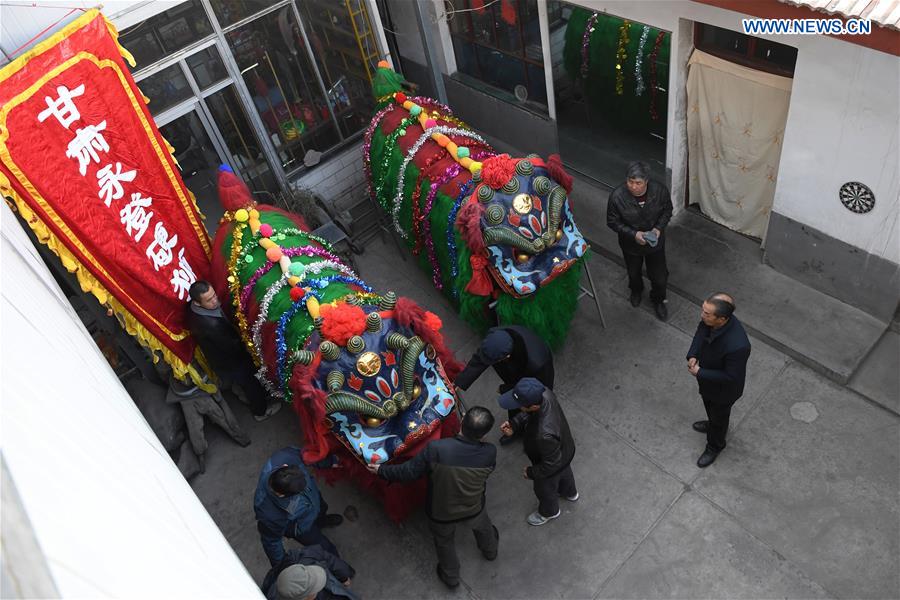 CHINA-GANSU-YONGDENG-LION DANCE (CN)