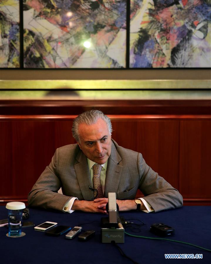 (G20 SUMMIT)CHINA-HANGZHOU-BRAZIL-PRESIDENT-INTERVIEW (CN)