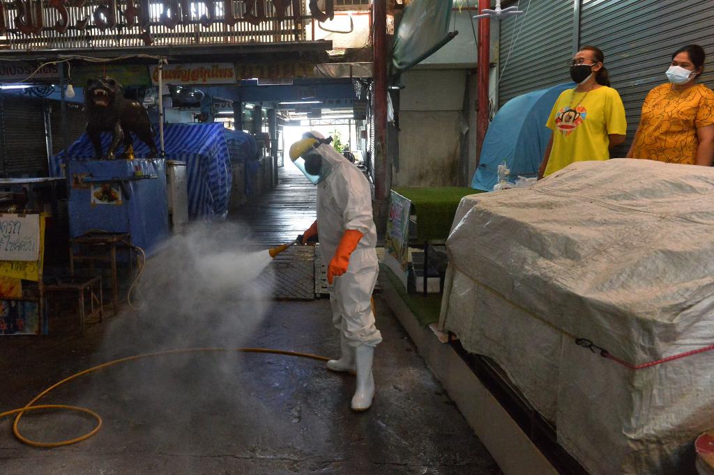泰國(guó):生鮮市場(chǎng)消毒