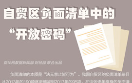 自貿區(qū)負面清單中的&ldquo;開放密碼&rdquo;