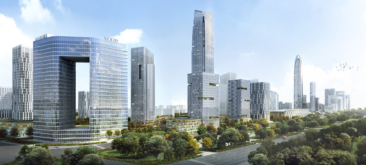 中央商務區(qū)金融商務北區(qū)將以5A甲級寫字樓聚集為群，南區(qū)將建設多功能為一體的綜合城市化辦公區(qū)域