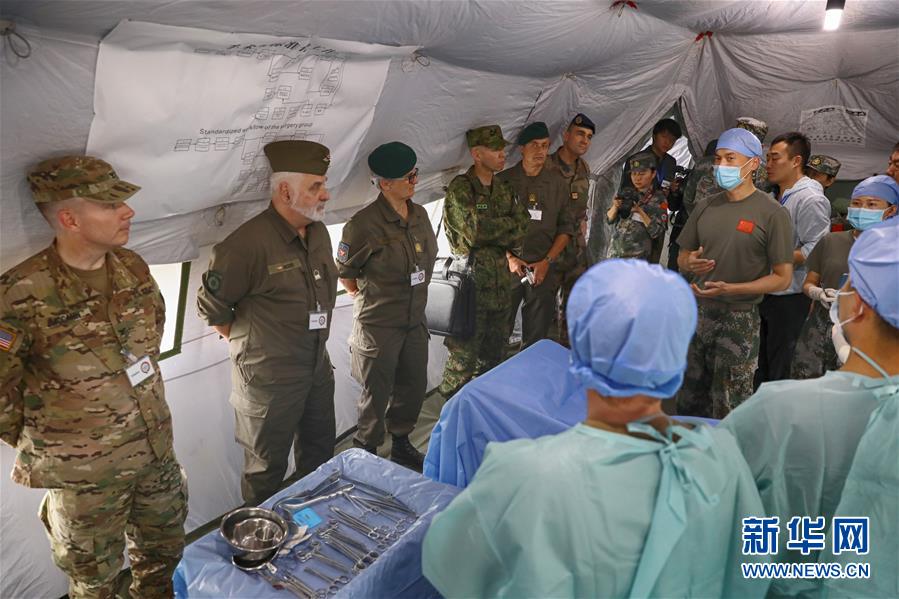 （國際）（2）多國軍官觀摩中德&ldquo;聯(lián)合救援-2019&rdquo;衛(wèi)勤實兵聯(lián)合演習