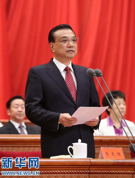 8月1日，慶祝中國人民解放軍建軍90周年大會在北京人民大會堂隆重舉行。中共中央政治局常委、國務(wù)院總理李克強(qiáng)主持大會。新華社記者 劉衛(wèi)兵 攝