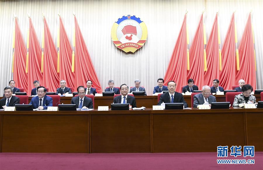 1月22日，政協(xié)第十二屆全國(guó)委員會(huì)常務(wù)委員會(huì)第二十四次會(huì)議在北京開(kāi)幕。全國(guó)政協(xié)主席俞正聲出席開(kāi)幕會(huì)。 新華社記者 燕雁 攝