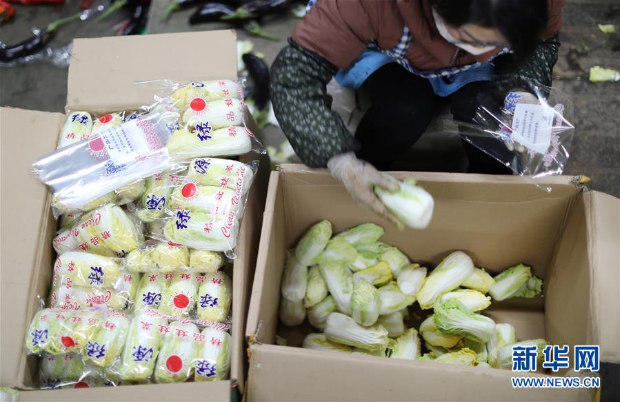 （聚焦疫情防控&middot;圖文互動(dòng)）（2）特寫(xiě)：蔬菜批發(fā)市場(chǎng)里感受&ldquo;春&rdquo;意