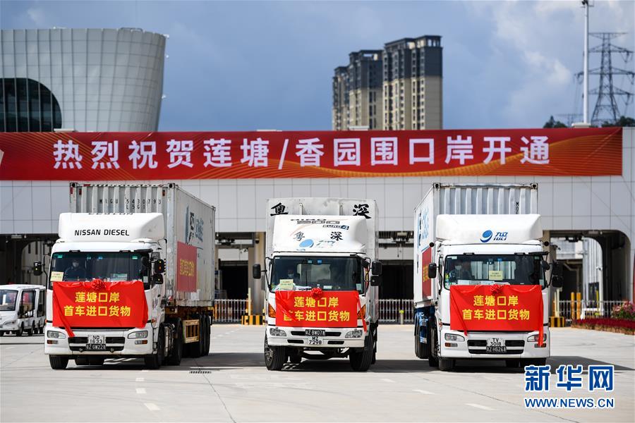 (經(jīng)濟(jì))(3)蓮塘/香園圍口岸正式啟用 大灣區(qū)再添新物流大通道