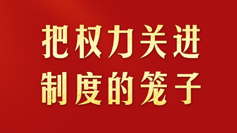 把權(quán)力關(guān)進制度的籠子