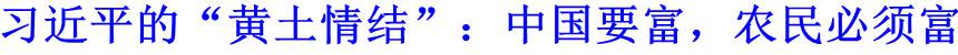 習(xí)近平的&ldquo;黃土情結(jié)&rdquo;：中國要富，農(nóng)民必須富