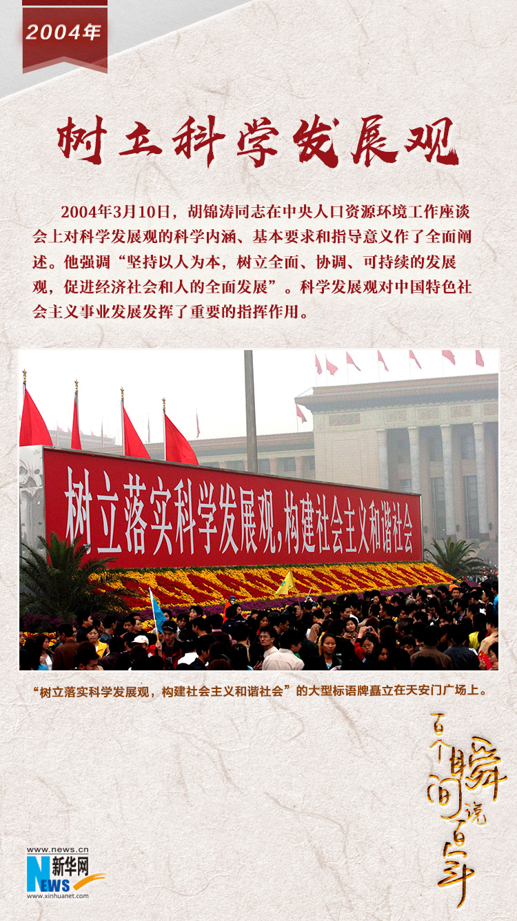 2004，樹立科學(xué)發(fā)展觀