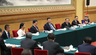 在甘肅團，習近平響鼓重錘