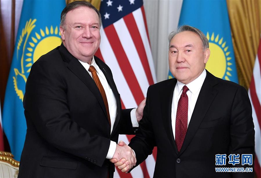 (國際)(3)蓬佩奧訪哈介紹美國中亞地區(qū)新戰(zhàn)略