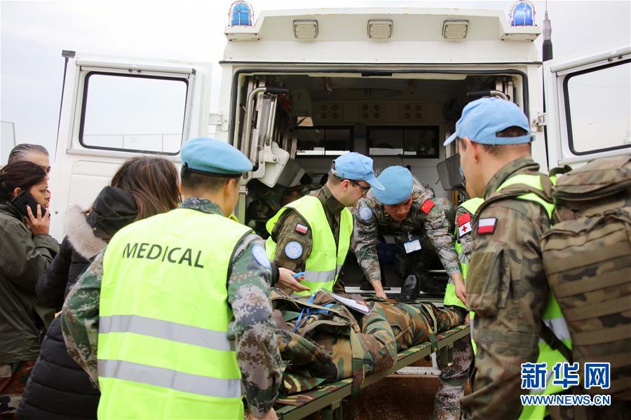 （國際&middot;圖文互動）（1）中國赴黎維和部隊首次參加聯(lián)黎部隊航空救援演習(xí)