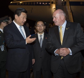 習(xí)近平對(duì)澳大利亞進(jìn)行國事訪問