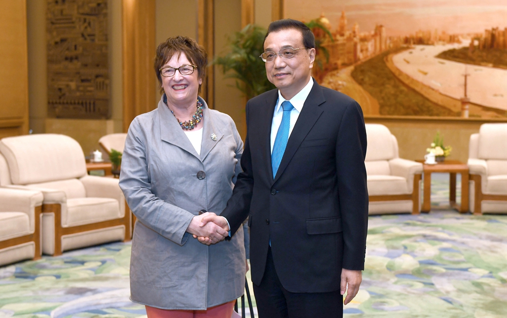 李克強會見德國總理特別代表、經(jīng)濟和能源部長齊普里斯