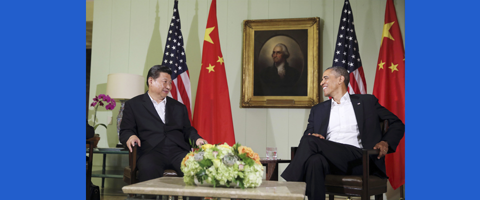 2013年6月，習(xí)近平與美國總統(tǒng)奧巴馬共同會見記者